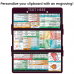 WhiteCoat Clipboard® Trifold - Wine Veterinary Medicine Edition