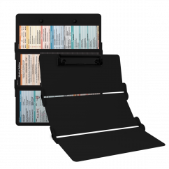 WhiteCoat Clipboard® Trifold - Blackout Medical Edition