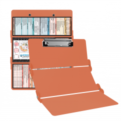 WhiteCoat Clipboard® Trifold - Coral Medical Edition