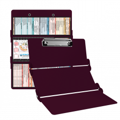 WhiteCoat Clipboard® Trifold - Wine Medical Edition
