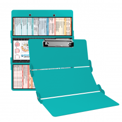 WhiteCoat Clipboard® Trifold - Teal Medical Edition