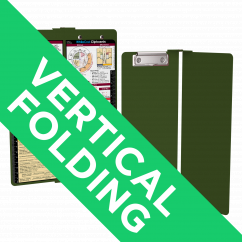 WhiteCoat Clipboard® Vertical - Army Green Medical Edition