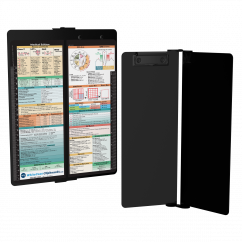 WhiteCoat Clipboard® Vertical - Blackout Medical Edition