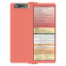 WhiteCoat Clipboard® Vertical - Coral Physical Therapy Edition