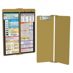WhiteCoat Clipboard® Vertical - Tactical Brown Nursing Edition