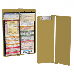 WhiteCoat Clipboard® Vertical - Tactical Brown Pediatric Edition