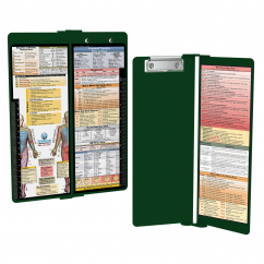 WhiteCoat Clipboard® Vertical - Green Physical Therapy Edition