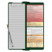 WhiteCoat Clipboard® Vertical - Green Physical Therapy Edition