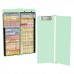 WhiteCoat Clipboard® Vertical - Mint Anesthesia Edition