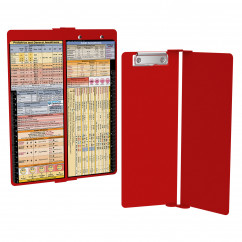 WhiteCoat Clipboard® Vertical - Red Anesthesia Edition