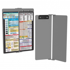 WhiteCoat Clipboard® Vertical - Silver Nursing Edition