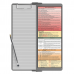 WhiteCoat Clipboard® Vertical - Silver Physical Therapy Edition