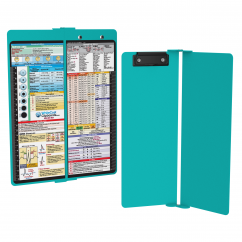 WhiteCoat Clipboard® Vertical - Teal Nursing Edition