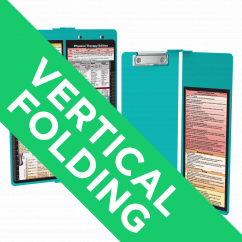 WhiteCoat Clipboard® Vertical - Teal Physical Therapy Edition