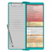 WhiteCoat Clipboard® Vertical - Teal Physical Therapy Edition