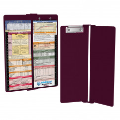 WhiteCoat Clipboard® Vertical - Wine Pediatric Edition