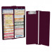WhiteCoat Clipboard® Vertical - Wine Pediatric Edition
