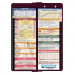 WhiteCoat Clipboard® Vertical - Wine Pediatric Edition