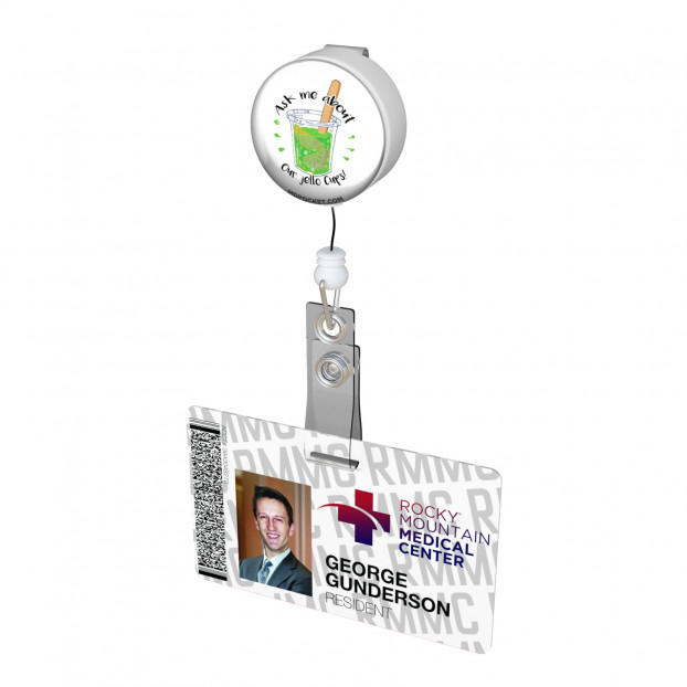 Ask me about our Jello Cups Button Badge Reel