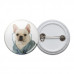 French Bulldog Doctor Pinback Button