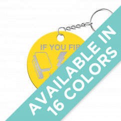 If You Fib I Will Paddle You Circle Keychain