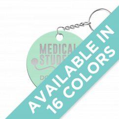 Medical Student Donations Accepted Here Circle Keychain