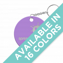 Spread Joy Not Germs Circle Keychain