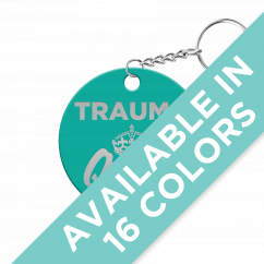 Trauma Queen Circle Keychain