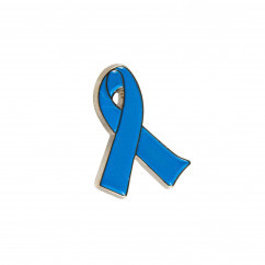 Blue Lapel Ribbon Pin