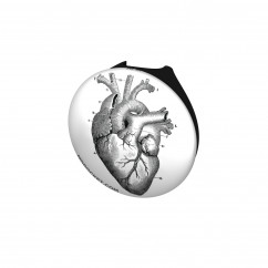Vintage Heart Diagram Stethoscope Button