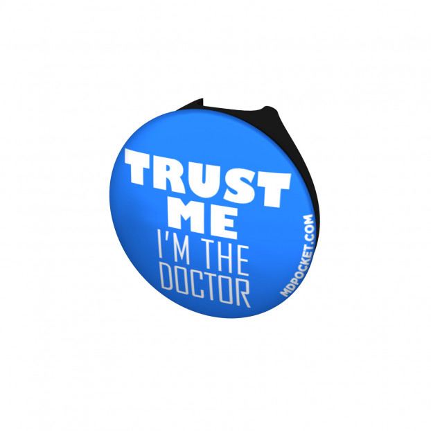 Trust Me I'm the Doctor Stethoscope Button