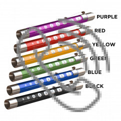 Metallic Penlight with Pupil Gauge