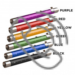 Metallic Penlight with Ruler